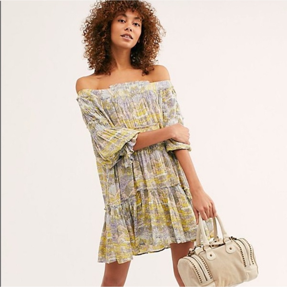 Off-Shoulder floral Free People Bohemian Flowy dress
